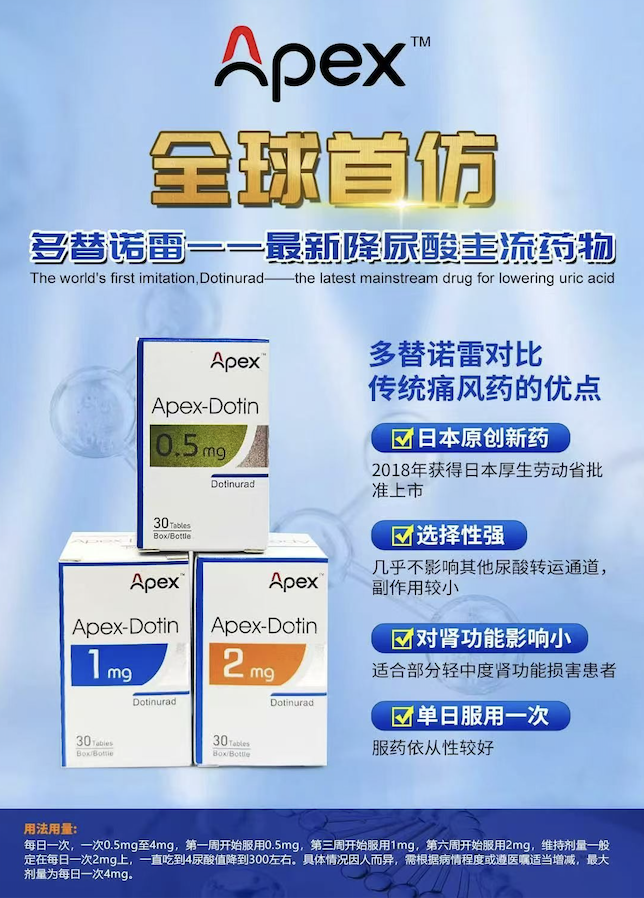 多替诺雷(Dotinurad)长期治疗优势